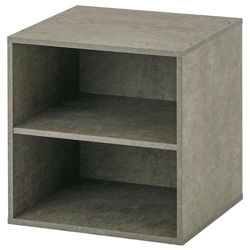 ぼん家具 本棚 おしゃれ 扉付き カラーボックス 収納 扉 2段