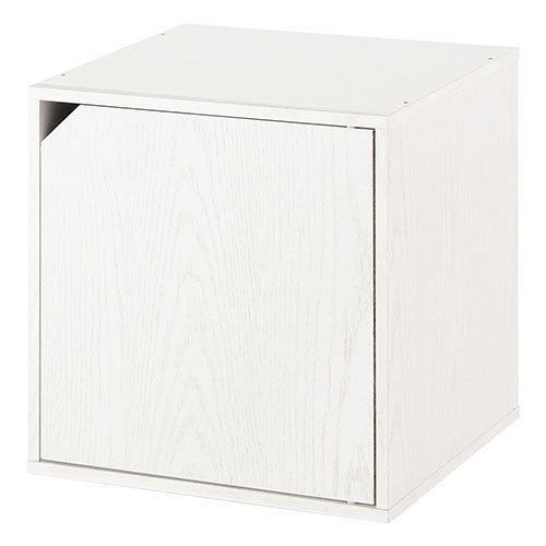 【完成品】 木製 ボックス カラーボックス ディスプレイラック 自由自在 扉 オープンラック 本棚 コーナー ラック 約 幅40cm｜charisma-bon｜10