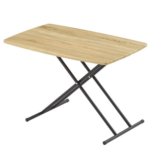 テーブル サイドテーブル ソファーテーブル 昇降式 カフェテーブル 折りたたみ おしゃれ 幅85 コンパクト 高さ調整 ベッドサイド サブ 木目｜charisma-bon｜05