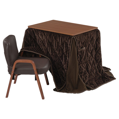 ぼん家具 こたつ こたつセット 一人こたつ ハイタイプ 70 50 チェア