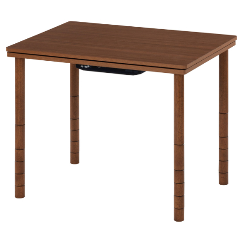 ナチュラル木製長方形家具調こたつダイニングテーブル（高さ調整可能） 木製長方形家具調こたつダイニングテーブル（高さ調整で座椅子やソファーに