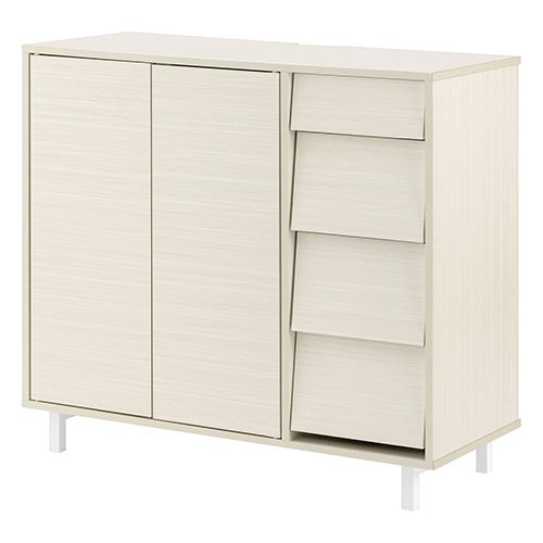 アウトレット品】 組立品 ホワイト キッチンキャビネット台所