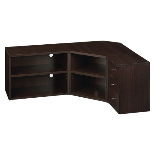 最安値！テレビ台 コーナー 3点セット ダークブラウン コーナーテレビ