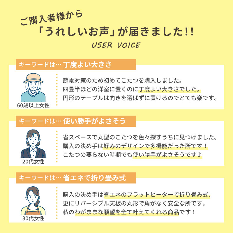 こたつテーブル 円卓 テーブル フラットヒータ...の詳細画像1