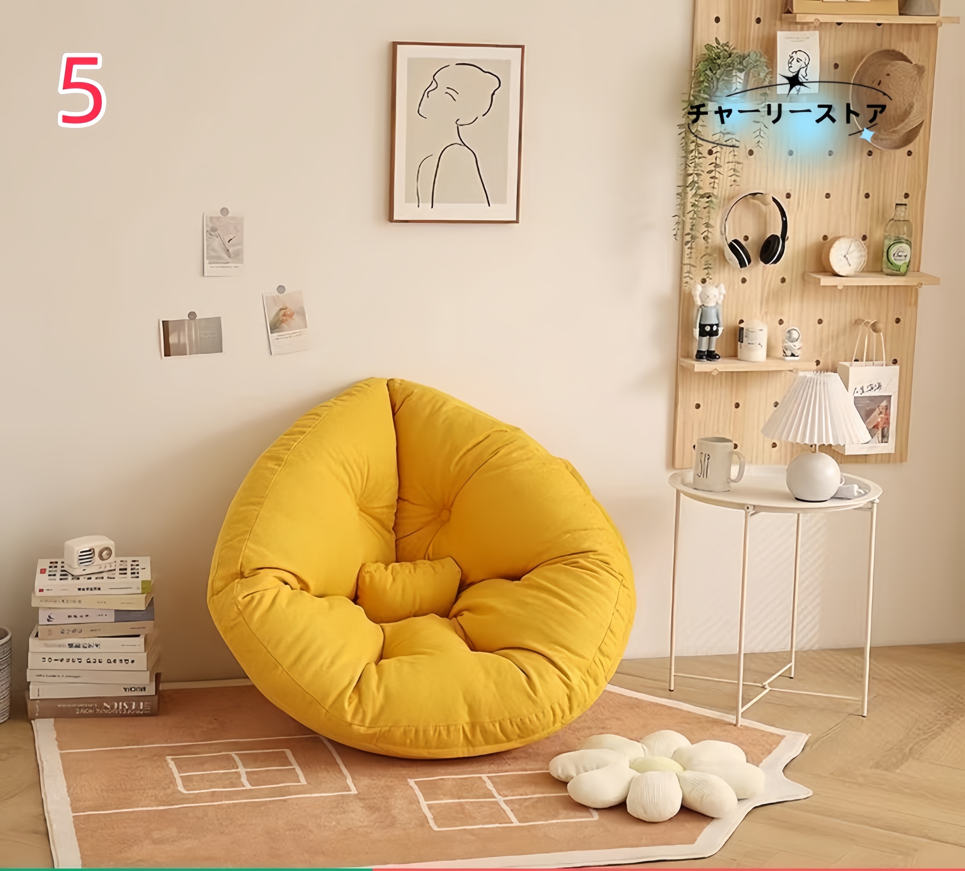 ダメになるフィットクッションソファ 3way しずく型座椅子 人沙 加厚