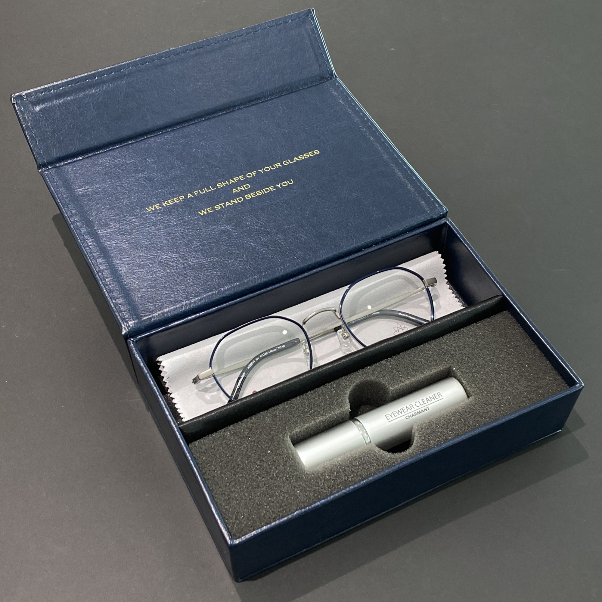 2本収納 眼鏡ケース メガネ拭き 抗菌クリーナー 日本製 おしゃれ スリム コンパクト メガネケース SH466 99 NB
