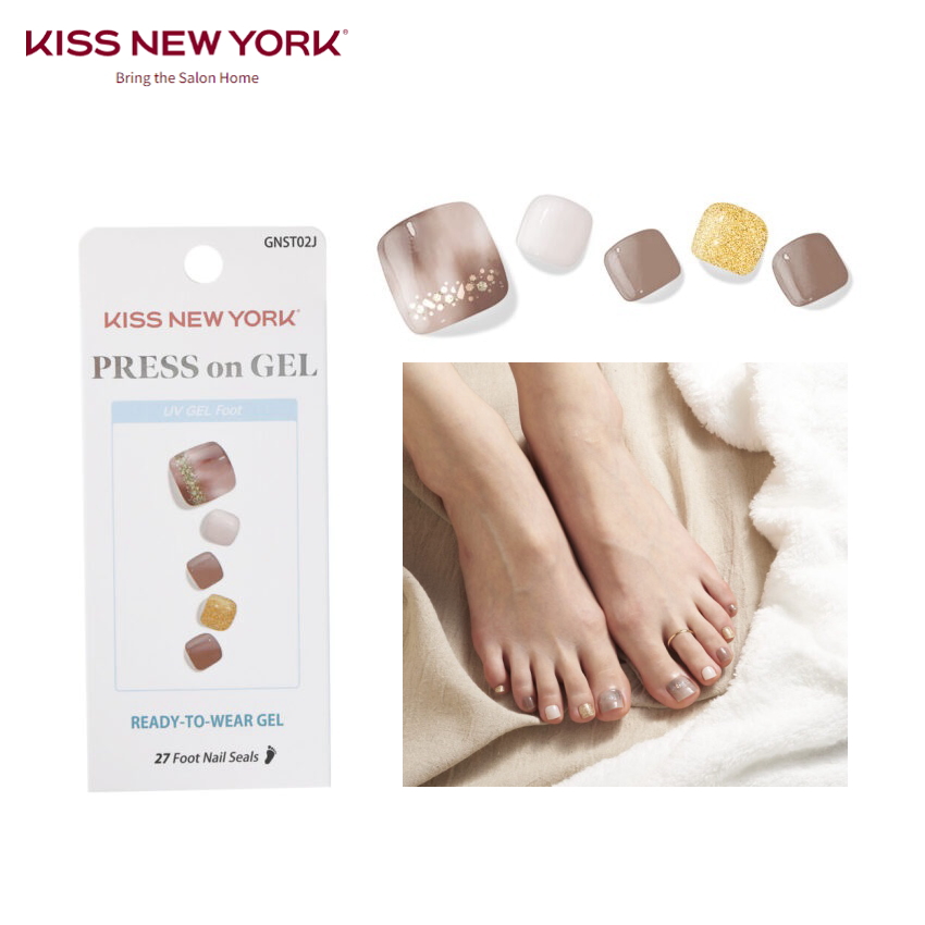 KISS NEW YORK キス ニューヨーク Press on GEL Foot プレスオンジェルフット　足用付け爪｜charmbeauty｜03