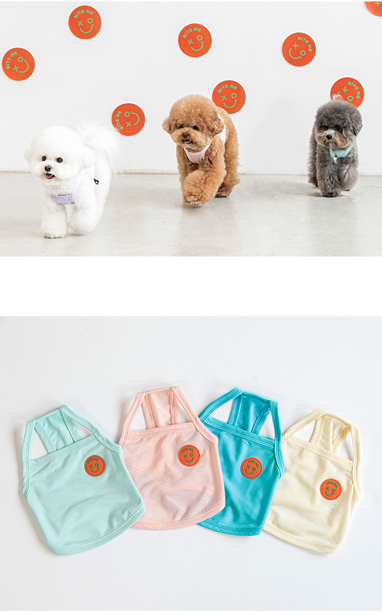tシャツ ペット 犬 猫 服 かわいい 冷感 可愛い おしゃれ トップス メッシュ 涼しい 夏 韓国 バイトミー グッズ ペットグッズ 小型 中型 バイトミー biteme