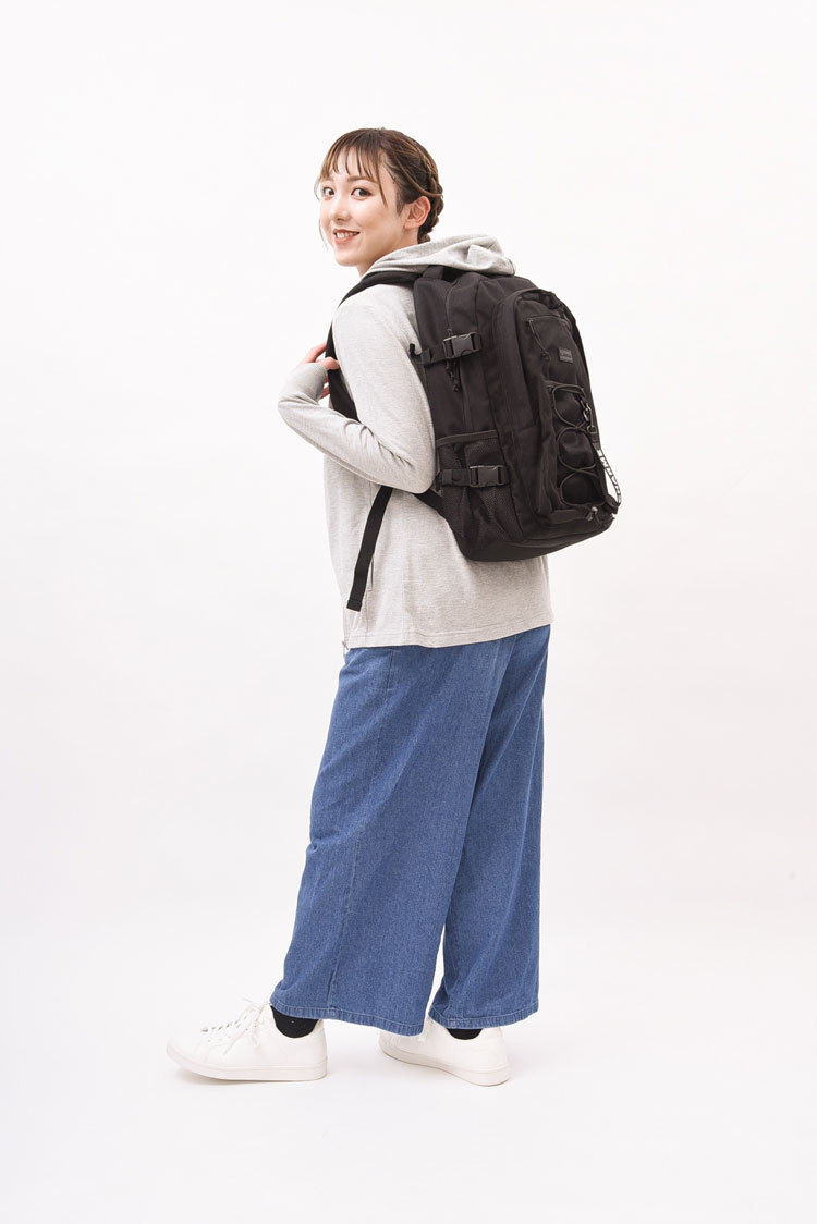 リュック レディース メンズ リュックサック 黒 通学 シンプル 大容量 バックパック charme black backpack