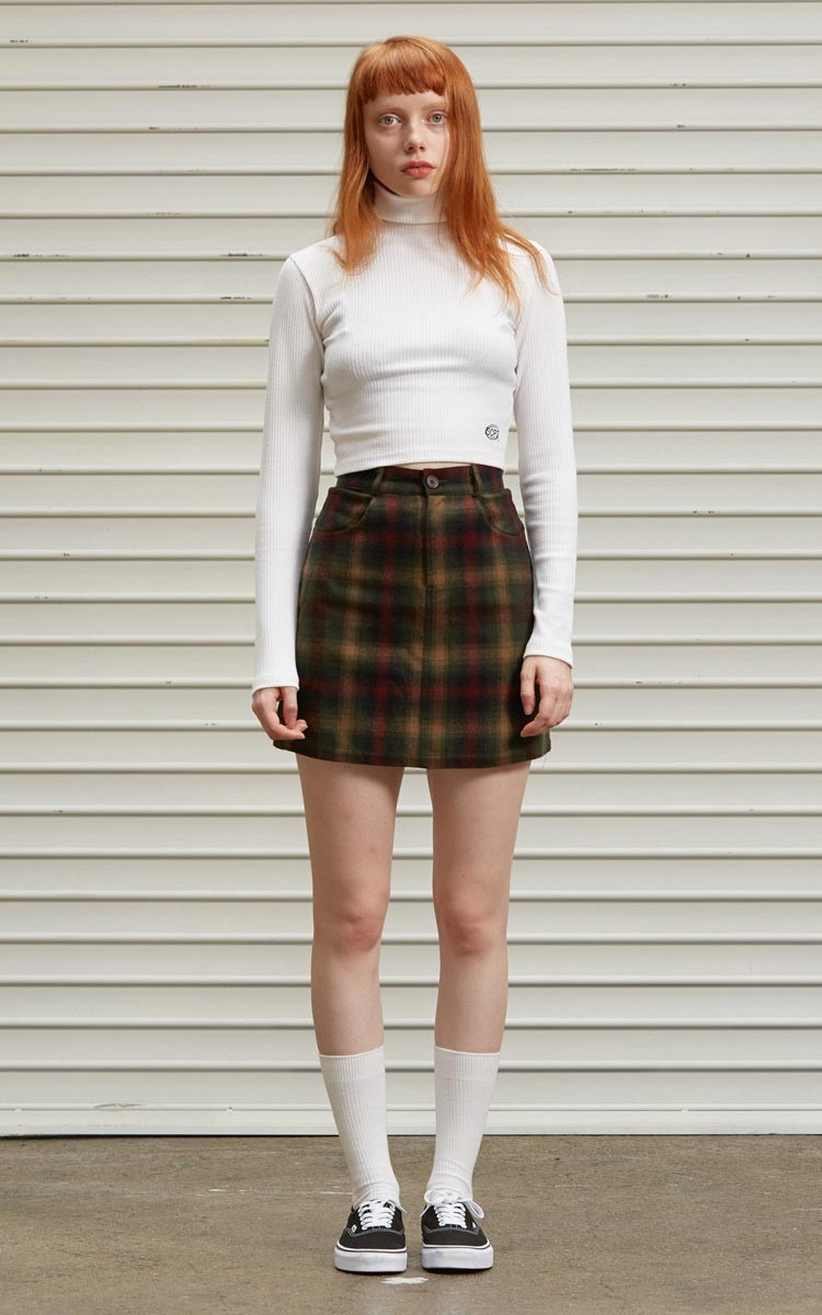 韓国 服 ブランド スカート チェック ミニスカート ミニスカートおしゃれ かわいい 韓国ファッション タータンチェック グリーン ブラウン