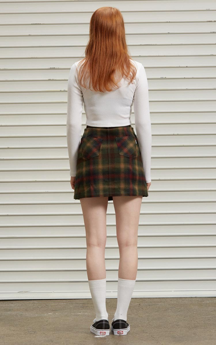韓国 服 ブランド スカート チェック ミニスカート ミニスカートおしゃれ かわいい 韓国ファッション タータンチェック グリーン ブラウン