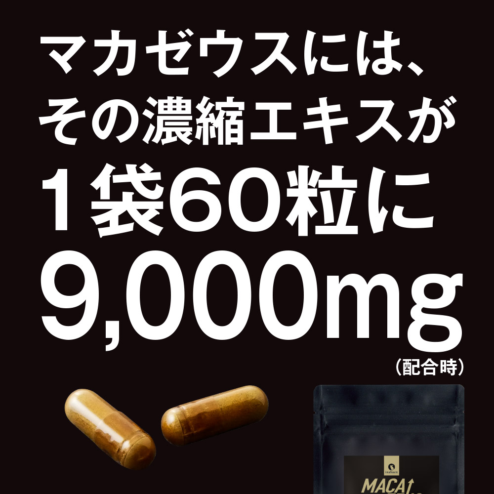 Z P マカサプリメント マカゼウス 60粒 約一か月分 メール便送料
