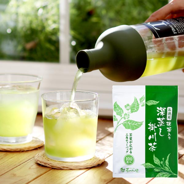 Yahoo! Yahoo!ショッピング(ヤフー ショッピング)＼水出しOK！たっぷり100包／抹茶入り深蒸し掛川茶 ティーバッグ