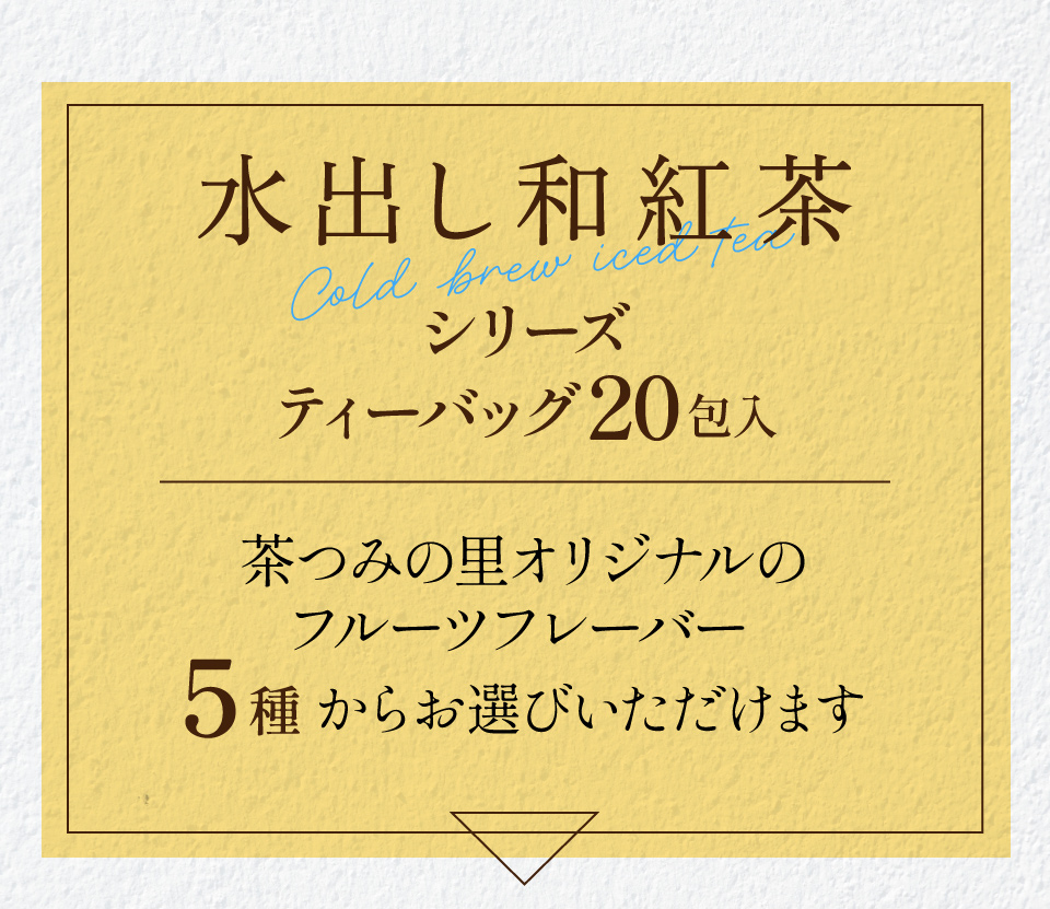 水出し和紅茶シリーズ5種からお選びください