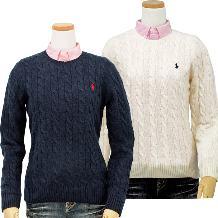 POLO RALPH LAUREN(ポロ・ラルフローレン) カシミヤ混 ケーブル編み POLO RALPH LAUREN(ポロ・ラルフローレン) カシミヤ混 ケーブル編み