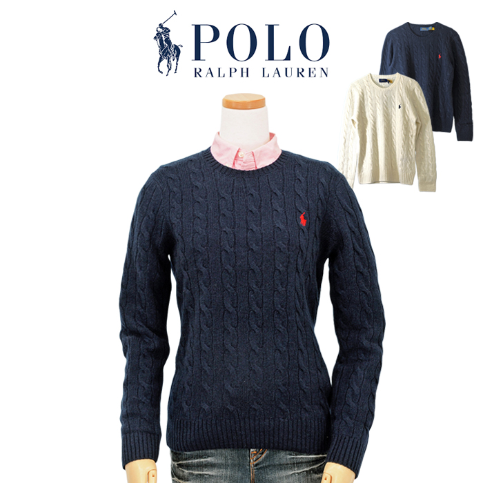 POLO RALPH LAUREN（ポロ・ラルフローレン） 爆買 カシミヤ混 ケーブル