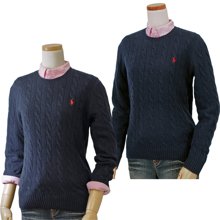 POLORALPHLAUREN ハンドメイド　ウールセーター ケーブルニット ウールカシミヤ セーター | ポロ ラルフ ローレン(POLO