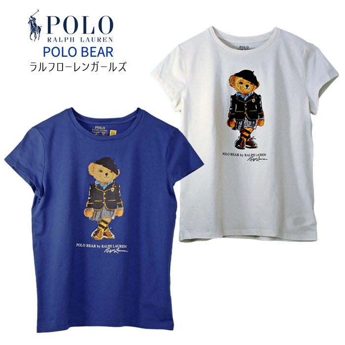 RALPH LAUREN POLO BEAR ラルフローレンガールズ ポロベアー 半袖Tシャツ キャップスリーブ レディース 半T #313877857