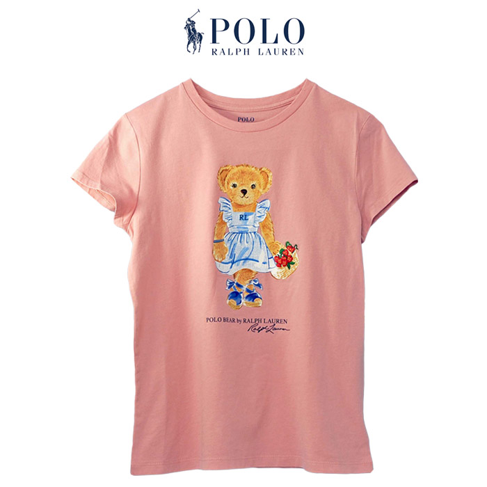 ラルフローレンガールズ RALPH LAUREN POLO BEAR ポロベアー 半袖Tシャツ キャップスリーブ レディース 半T #313903888