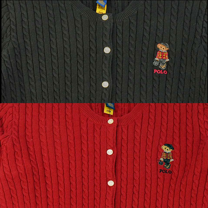 POLO RALPH LAUREN BEAR ラルフローレンガールズ コットン