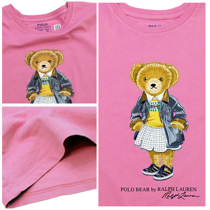 POLO RALPH LAUREN ポロ ラルフローレンガールズ  POLO BEAR  ポロベア クマ キャップスリーブ 半袖Tシャツ 半T #313965226 POLO RALPH LAUREN ポロ ラルフローレンガールズ BEAR ポロベア