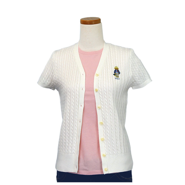 Polo by Ralph Lauren 半袖カーディガン M POLO RALPH LAUREN（ポロ・ラルフローレン） ポロ ラルフローレン