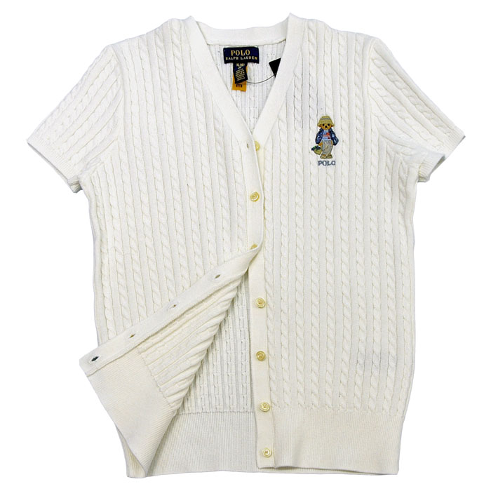 Polo by Ralph Lauren 半袖カーディガン M POLO RALPH LAUREN（ポロ・ラルフローレン） ポロ ラルフローレン