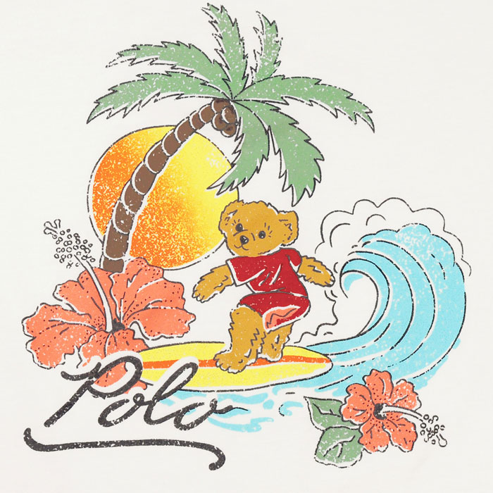 レア　90’s ポロラルフローレン　ビーチアロハ　サップ　サーフィン　L POLO RALPH LAUREN（ポロ・ラルフローレン） ポロ ラルフローレン