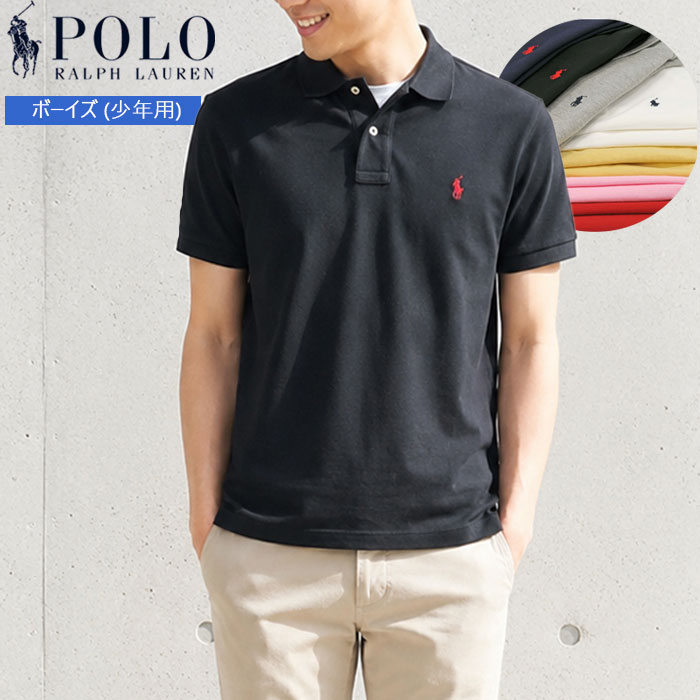 POLO RALPH LAUREN メンズポロシャツ（色：ブラック系）｜トップス