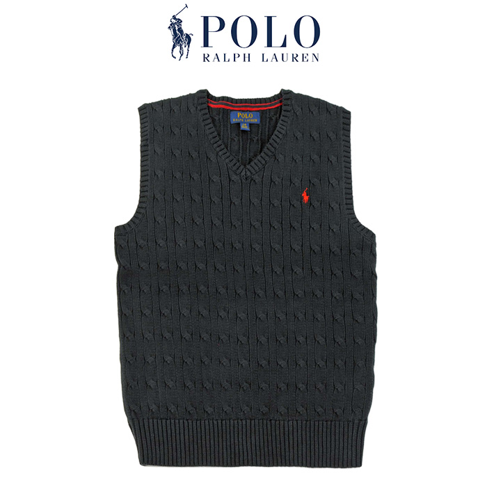 POLO Ralph Lauren ポロ ラルフローレン ボーイズ  ベスト  コットン ケーブル編...