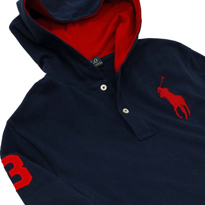 ポロ ラルフローレン POLO Ralph Lauren 長袖Tシャツ パーカー 長T フード BIGPONY ビッグポニー ラルフローレンボーイズ  #323737843