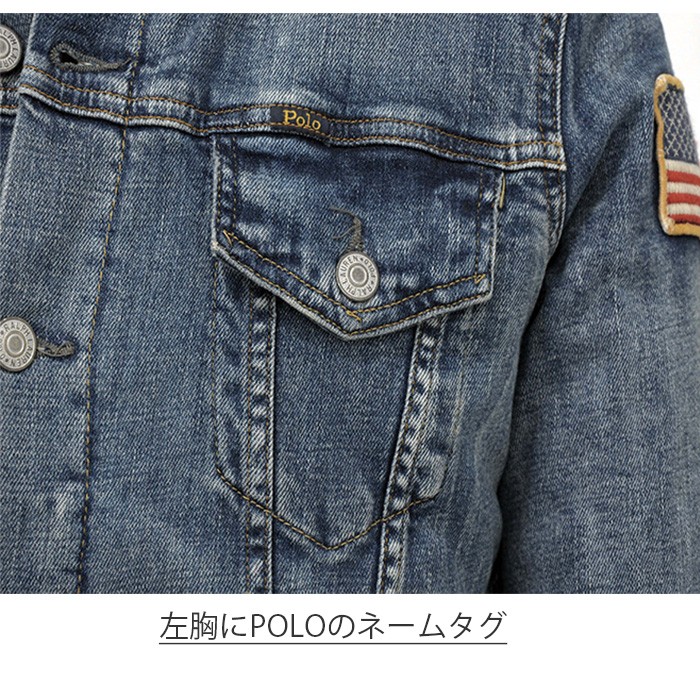 POLO Ralph Lauren ラルフローレン デニムジャケット DENIM Gジャン ボア付 シェルパジャケット 送料無料 秋 アウター  #323759990