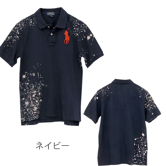 ポロ ラルフローレン POLO Ralph Lauren Boy's ポロシャツ 半袖 鹿の子 ビッグポニー ペイント #323770683