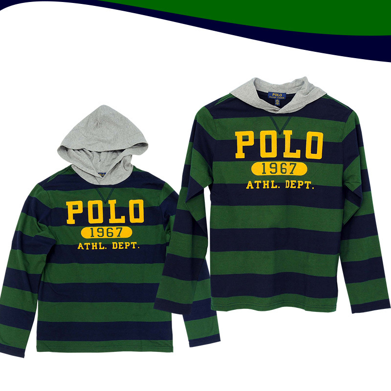 ⭐️新品⭐️ラルフローレン Tシャツ カレッジ ボーダー 2枚セット 170 323799136green1.jpg