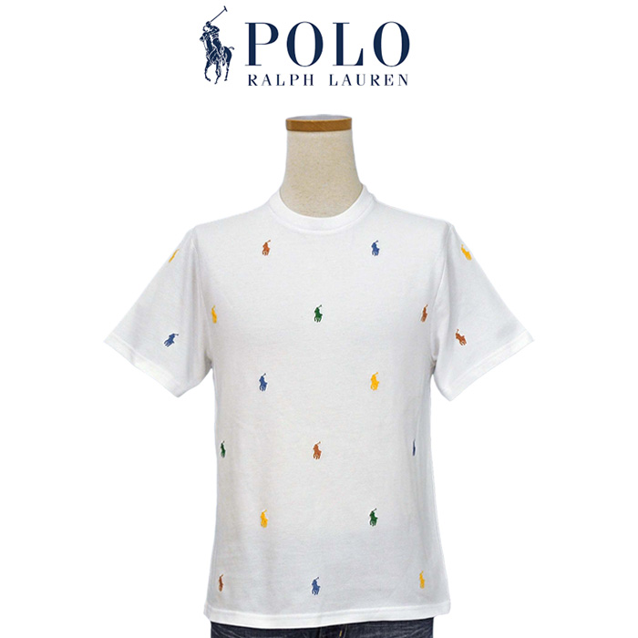 ポロ ラルフローレン Tシャツ POLO Ralph Lauren 総ポニー柄 刺繍 pony