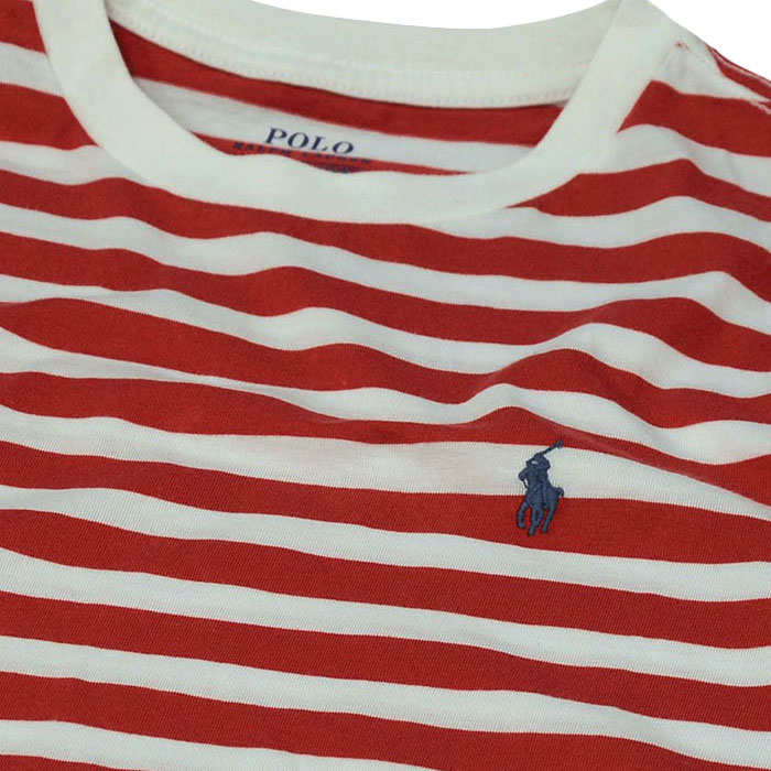 新作◇ラルフローレン ポロベア半袖Tシャツ ボーダー S/140 ラルフローレン ボーダーシェイズベア半袖Tシャツ - ラルフ