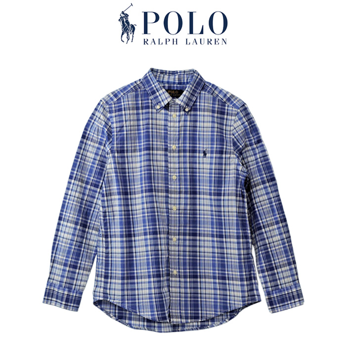 POLO Ralph Lauren ラルフローレン 長袖シャツ マルチチェック ストレッチ ボタンダ...