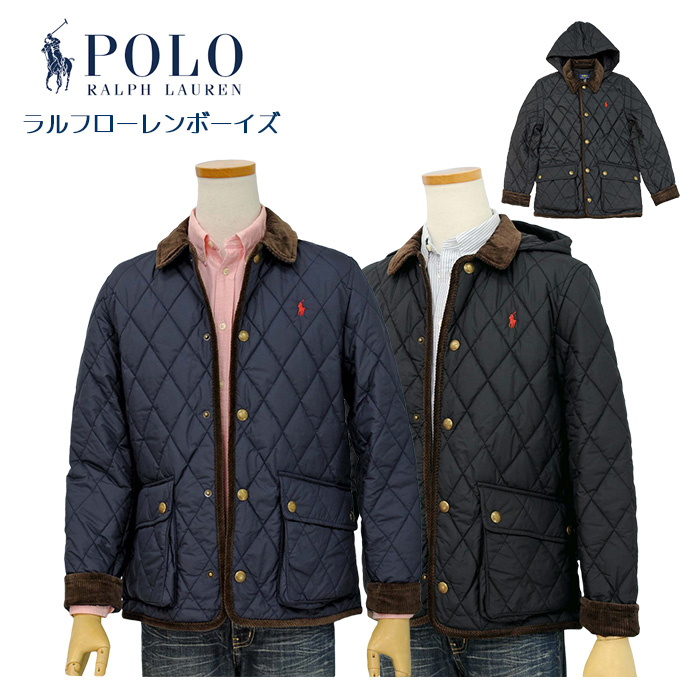 ポロ ラルフローレン POLO Ralph Lauren コーデュロイ衿 キルトジャケットフード付（着脱可）アウター 2022秋冬 #323880396