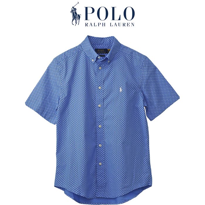 POLO Ralph Lauren ボーイズ 総柄プリント 半袖シャツ ボタンダウン #323891...