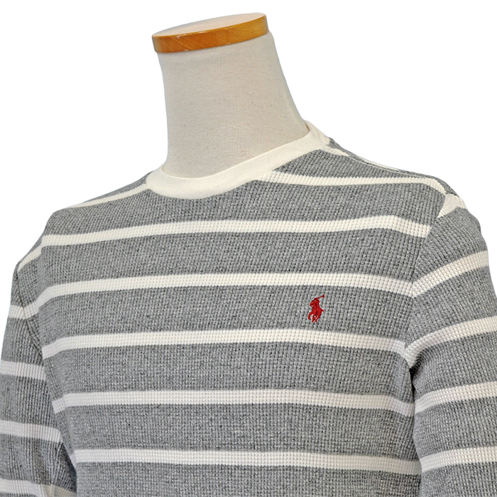 サーマル長袖Tシャツ グレー