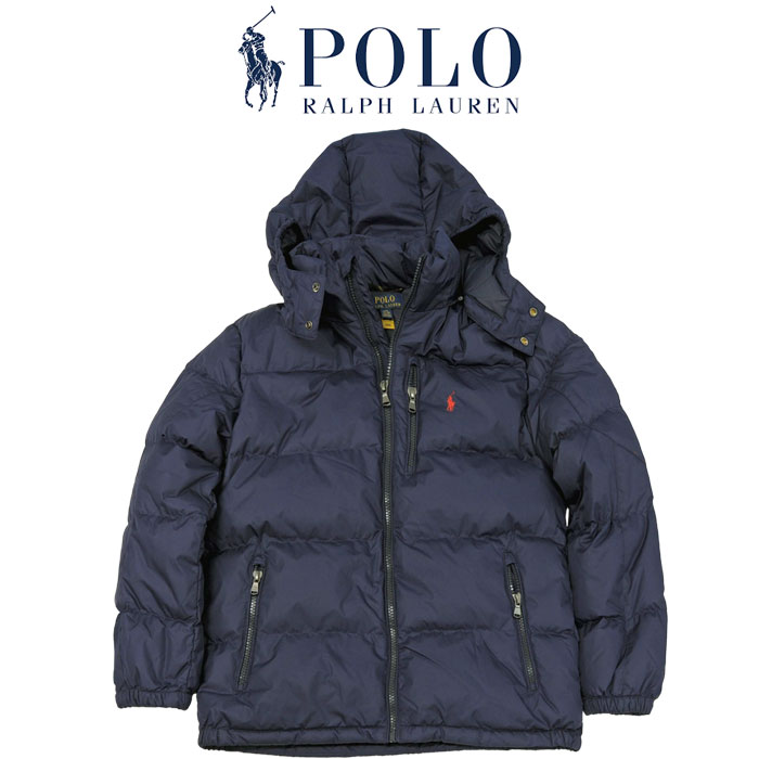 ダウンジャケット ラルフローレン ボーイズ フード付 着脱可 POLO Ralph Lauren ダウン フェザー #323940328