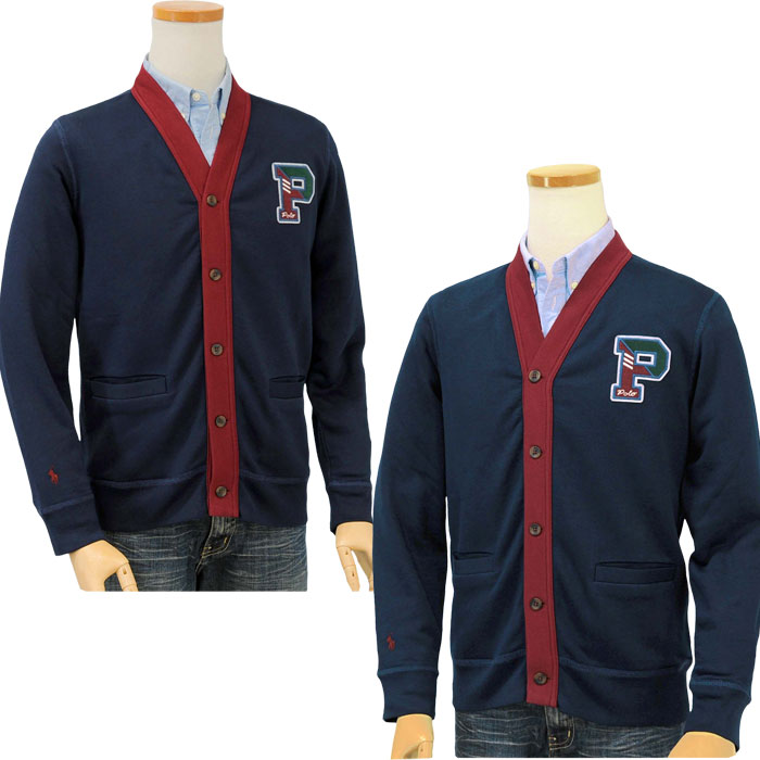 ポロラルフローレン カーディガン ネイビー 赤ポニー Mサイズ相当 POLO RALPH LAUREN（ポロ・ラルフローレン） ラルフローレンボーイズ