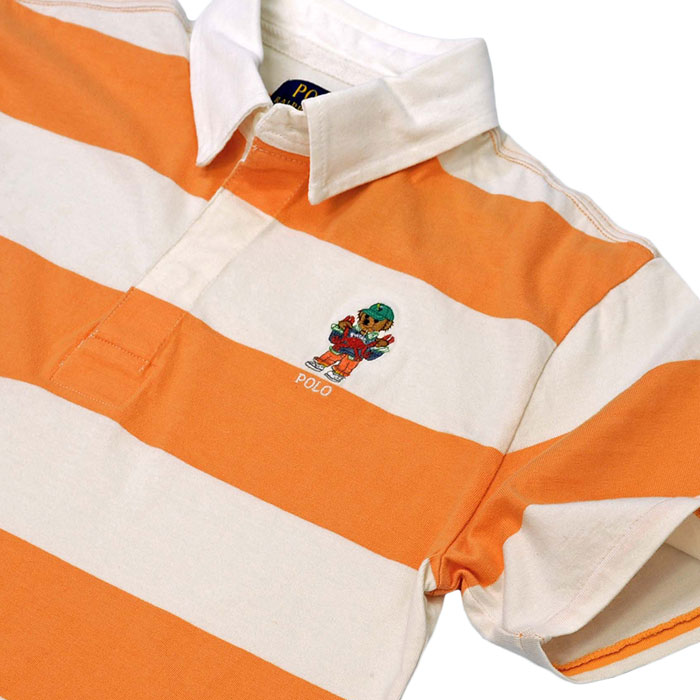 【未使用】ラルフローレン ポロシャツ 半袖 ポロベア 釣り オレンジ XXL POLO RALPH LAUREN ポロラルフローレンボーイズ 半袖 ポロベアー