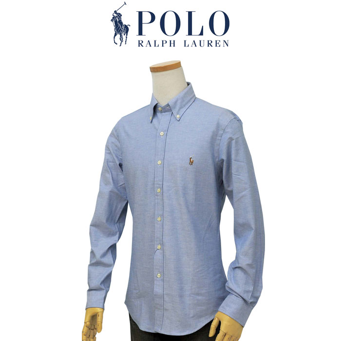 POLO Ralph Lauren ラルフローレン メンズ 長袖オックスフォードシャツ スリムフィッ...