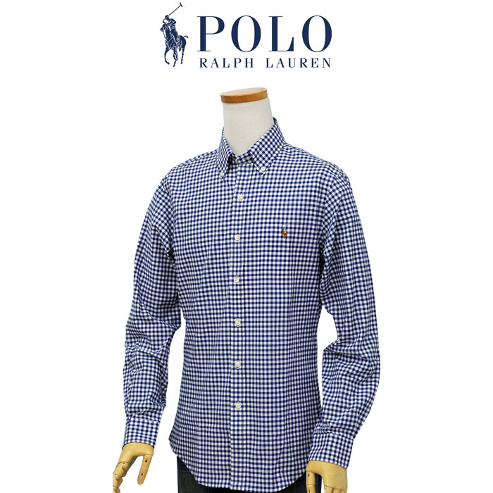 POLO Ralph Lauren ラルフローレン メンズ 長袖オックスフォードシャツ スリムフィッ...