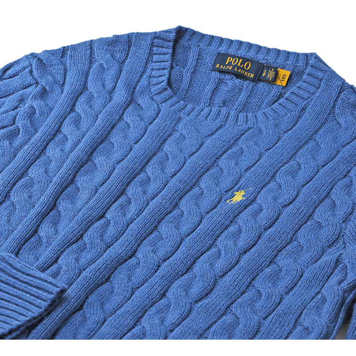 セーター ポロ ラルフローレン POLO Ralph Lauren コットンケーブル編みセーター 大きいサイズ メンズ定番 #710775885