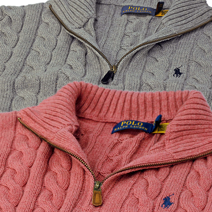 POLO Ralph Lauren ポロ ラルフローレン コットンケーブル編み ハーフ