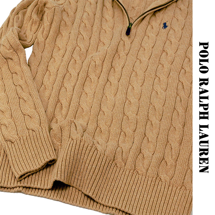 POLO Ralph Lauren ポロ ラルフローレン コットンケーブル編み ハーフ