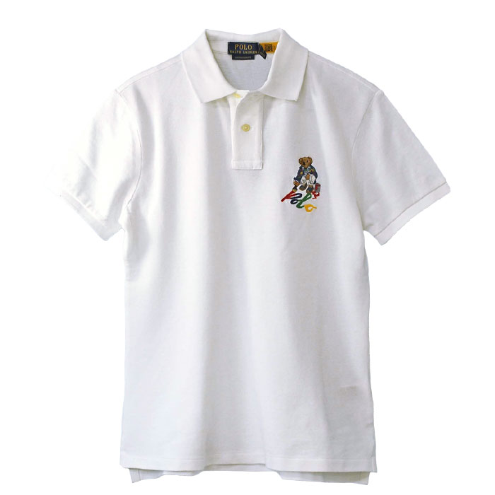 POLO Ralph Lauren ラルフローレン メンズ 半袖ポロシャツ 父の日 POLOBEAR クマ 鹿の子 カスタムスリム #710853312