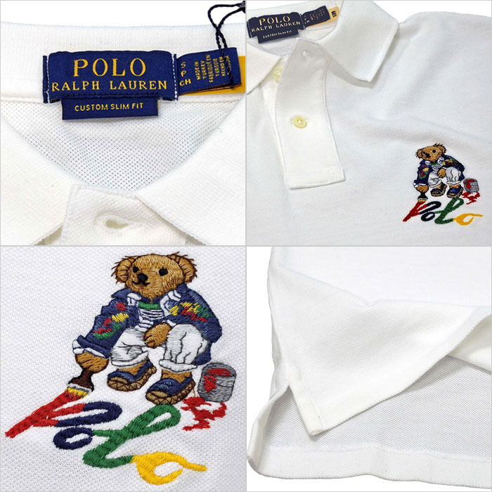 POLO Ralph Lauren ラルフローレン メンズ 半袖ポロシャツ 父の日 POLOBEAR クマ 鹿の子 カスタムスリム #710853312